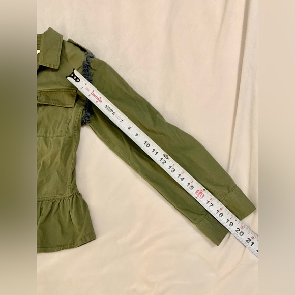 MATILDA JANE Jacket Moments with You Size XS Army Green Pockets Patchwork. - Picture 12 of 14